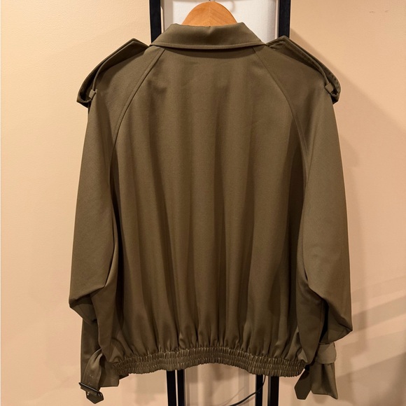 Miu Miu Gabardine Epaulette Military Blouson Bomber Jacket - Picture 14 of 16